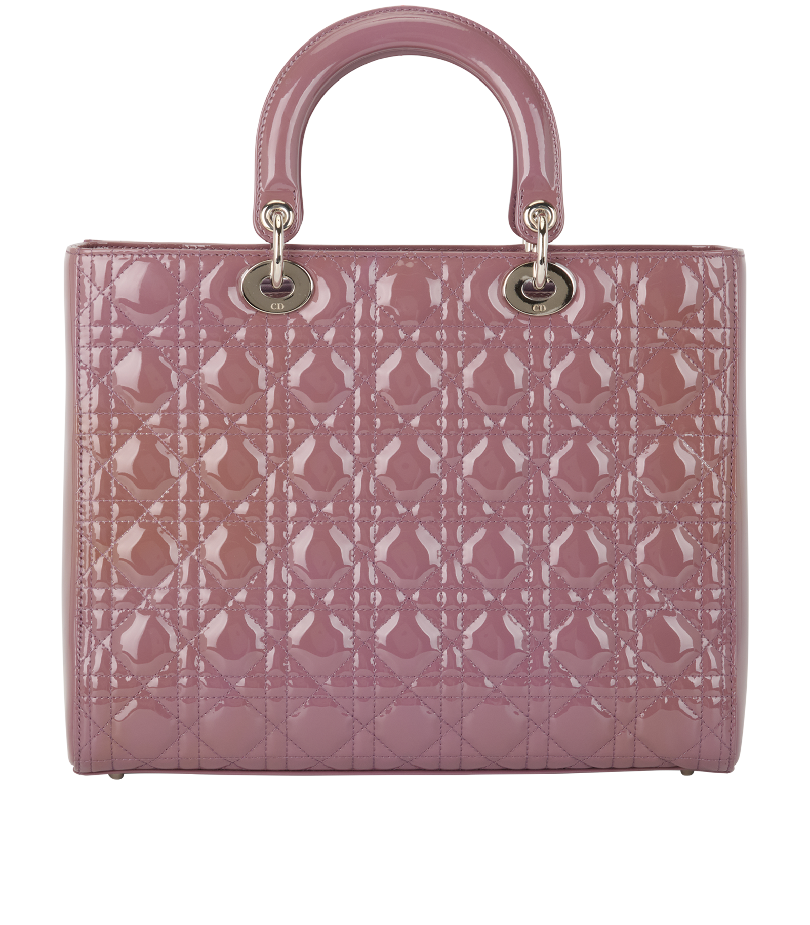 Lady Dior Cannage, &pound;1,500, Handbags, Purple, Patent Leather, Back view